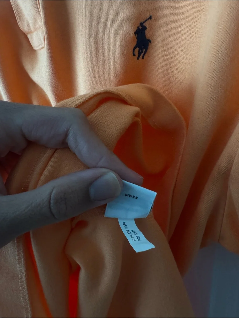 Polo Ralph Lauren Vintage Orange Cotton Classic Quiet Luxury Polo Shirt L